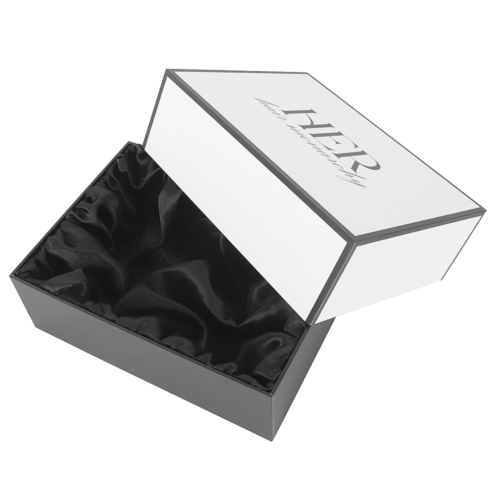 Rigid Cardboard Satin Lined Gift Paper Box for Clothing with Custom Logo