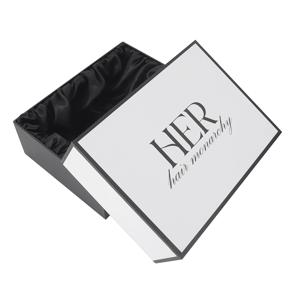 Rigid Cardboard Satin Lined Gift Paper Box for Clothing with Custom Logo